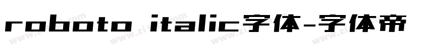 roboto italic字体字体转换